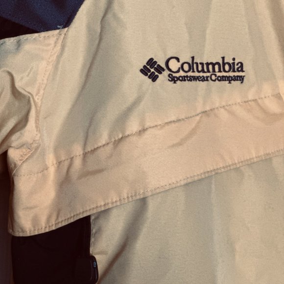 Columbia Y2K Womens L Ski Snowboard Jacket Yellow Black Liner Multi Pockets Zip - Picture 4 of 8